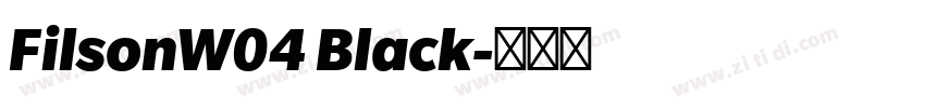 FilsonW04 Black字体转换